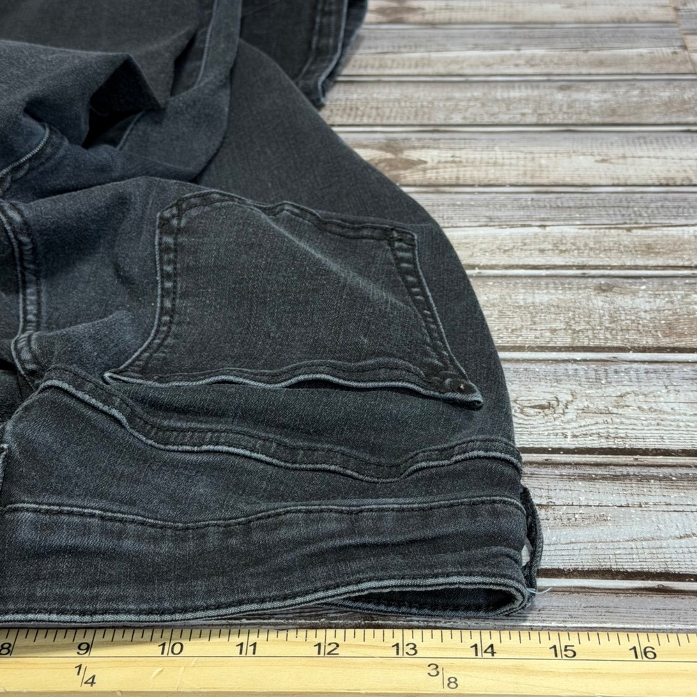 Pilcro High-Rise Denim Legging Womens Size 29 Black Skinny Jeans Anthropologie - Picture 6 of 9
